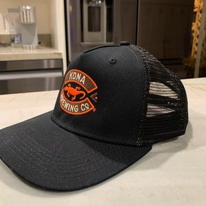 NWT Kona Brewing Black Trucker Hat